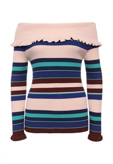 Джемпер LOST INK THE SEVILLE STRIPE RUFFLE BARDOT
