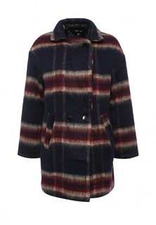 Пальто LOST INK OVERSIZED BRUSHED CHECK DB COAT