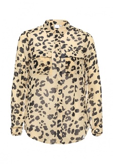 Блуза LOST INK LEOPARD FRONT POCKET SHIRT