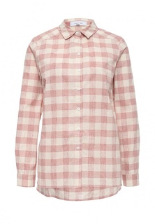 Рубашка LOST INK LONGLINE SHIRT IN PINK CHECK