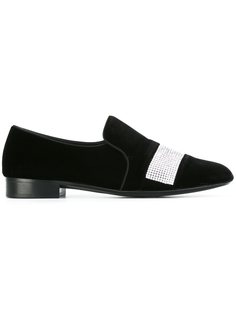 лоферы декорированные кристаллами Giuseppe Zanotti Design