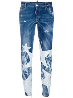 джинсы Twiggy со звездами Dsquared2