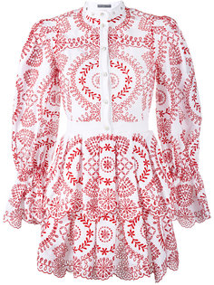 платье с многоярусной юбкой Alexander McQueen