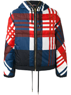 куртка-пуховик в клетку Moncler Gamme Bleu