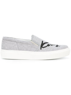 слипоны с логотипом Kenzo