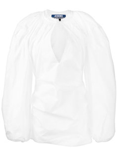 короткое платье с пышными рукавами Jacquemus