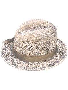 плетеная шляпа с эффектом поношенности Le Chapeau