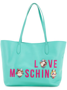 сумка-тоут с логотипом Love Moschino