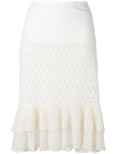юбка с рюшами по подолу See By Chloé