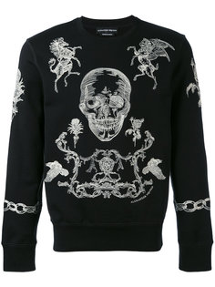 свитер с  вышивкой Alexander McQueen