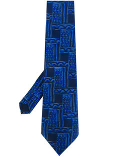 винтажный галстук с принтом  Lanvin Vintage