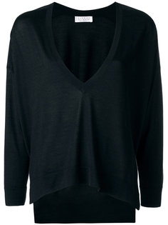 свободный джемпер с V-образным вырезом Brunello Cucinelli