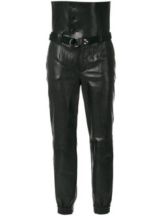 брюки с завышенной талией Saint Laurent