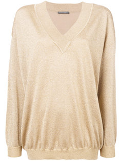 топ с V-образной горловиной Alberta Ferretti