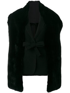 belted fur gilet Mantu