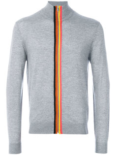 свитер на молнии с радужной окантовкой Paul Smith