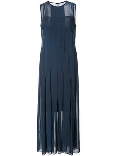 прозрачное длинное платье шифт Akris Punto