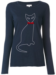 топ с длинными рукавами и изображением кошки  Chinti And Parker