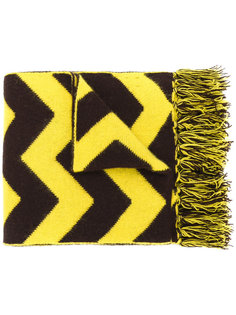 chevron fringed scarf Mp  Massimo Piombo