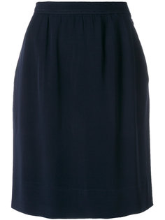 короткая прямая юбка Yves Saint Laurent Vintage