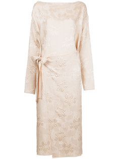 жаккардовое платье с запахом Ms Min