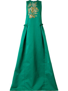 платье с вышивкой пайетками  Rochas