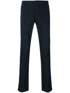 фактурные брюки прямого кроя Armani Jeans