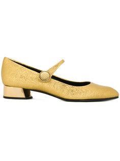 туфли с отделкой металлик Casadei