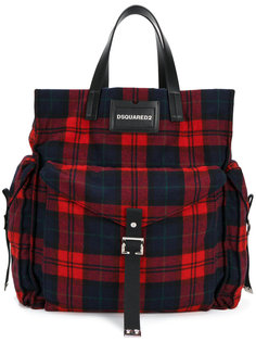 tartan shopper tote Dsquared2