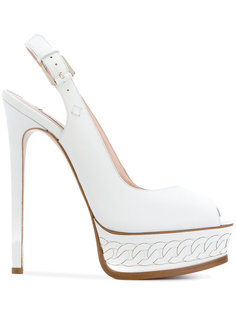 slingback platform sandals Casadei