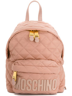 quilted logo backpack Moschino