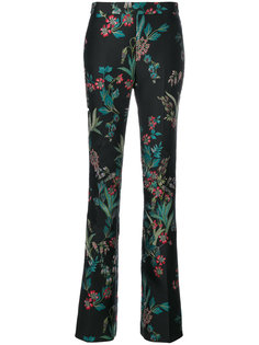 брюки с цветочным узором  Giambattista Valli