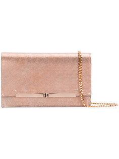 metallic twist-lock clutch bag Casadei