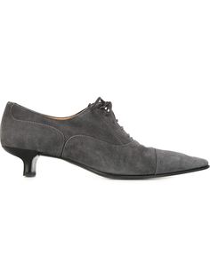 туфли на низком каблуке со шнуровкой Hermès Vintage