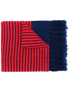striped fringed scarf Mp  Massimo Piombo