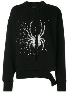 spider print pleat sweatshirt D.Gnak
