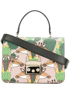 giraffe patterned a Metropolis bag Furla