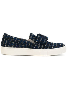 buckled tweed slip-on sneakers Karl Lagerfeld