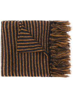 striped fringed scarf Mp  Massimo Piombo