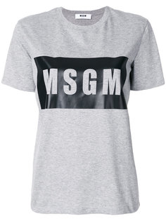футболка с логотипом  MSGM