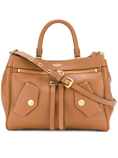 logo-embossed shoulder bag Moschino