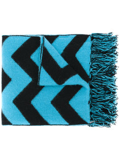 chevron fringed scarf Mp  Massimo Piombo
