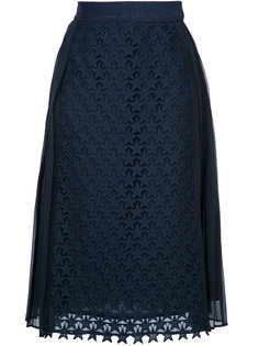 плиссированная юбка с вышивкой звезд Muveil