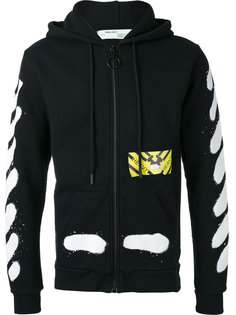 куртка с полосатым принтом и капюшоном Off-White