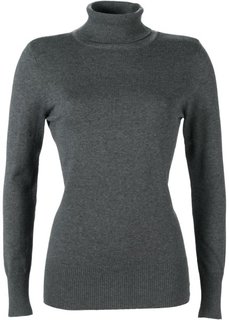 Водолазка (серый меланж) Bonprix