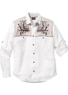 Рубашка Regular Fit  в традиционном стиле (белый) Bonprix