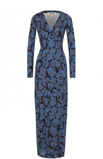 Шелковое платье с запахом и принтом Diane Von Furstenberg