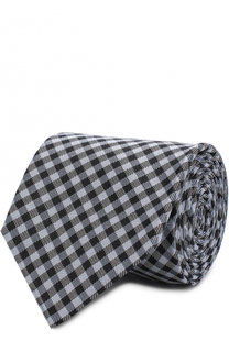 Шелковый галстук в клетку HUGO