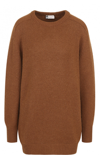 Вязаный пуловер свободного кроя из шерсти Lanvin