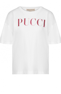 Хлопковая футболка с объемными рукавами Emilio Pucci